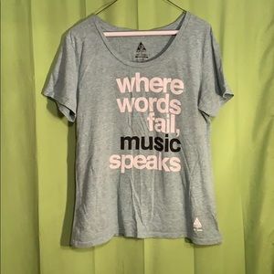“Where words fail, music speaks” T-shirt